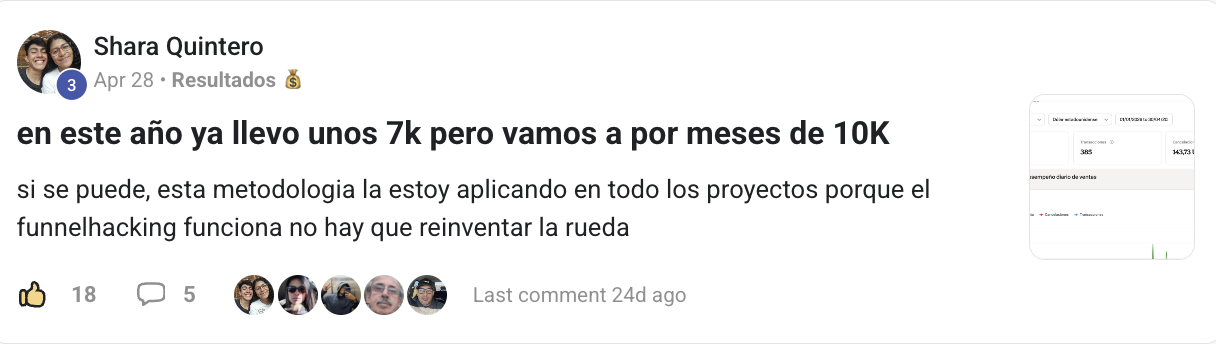 Panel de ventas de Shara Quintero correspondiente a 2026 con sus transacciones del periodo.