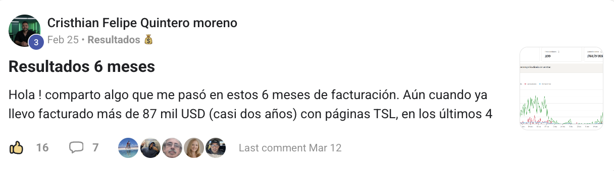Paneles de ventas de Cristhian Felipe Quintero mostrando su desempeño acumulado, con miles de transacciones a lo largo de casi dos años de facturación.